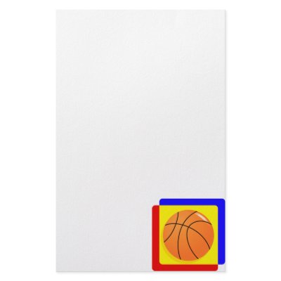 Basket ball stationery paper by shopaholicchick