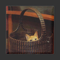 Basket Case Magnet by Victoreeah Basket Case Magnet