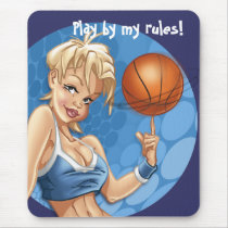 Basket Gir Pin-up mousepads by madbox Basket Gir Pin-up mousepads