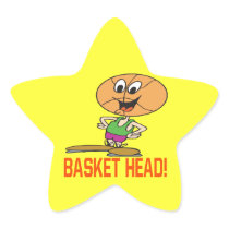 Basket Head Star Sticker