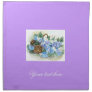 basket hydrangeas printed napkin 