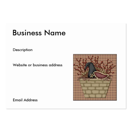Basket 'O Crow Business Card (front side)