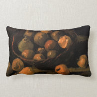 Basket of Apples by Vincent van Gogh. Pillow