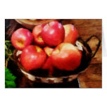 Basket of Apples in Kitchen Greeting Card