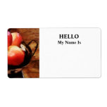 Basket of Apples in Kitchen Shipping Labels