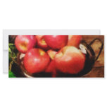 Basket of Apples in Kitchen Rack Card Design
