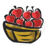 Basket of Apples Sticker