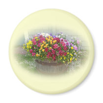 Basket of Blossoms Refrigerator Magnet