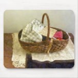 Basket of Cloth and Measuring Tape Mousepads