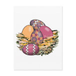 Basket of Colorful Easter Eggs 07 postcards