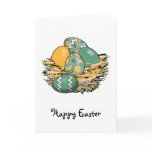 Basket of Colorful Easter Eggs 08 Card