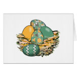 Basket of Colorful Easter Eggs 08 Greeting Card