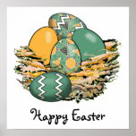 Basket of Colorful Easter Eggs 08 Print