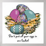 Basket of Colorful Easter Eggs 16 Print