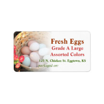 Basket of Eggs Label