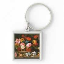 Basket of flowers, 1625 key chains