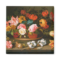 Basket of flowers, 1625 magnet