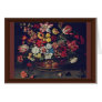 Basket Of Flowers By Linard Jaques (Best Quality) Card