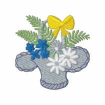 Basket Of Flowers embroidered shirts