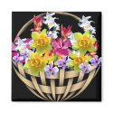 Basket Of Flowers magnets by TheStampStore Basket Of Flowers magnets