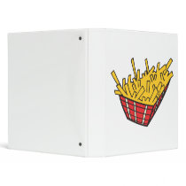 basket of french fries vinyl binder