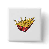 basket of french fries pinback buttons