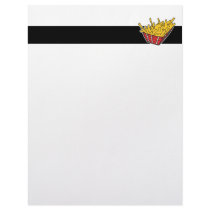basket of french fries letterhead design