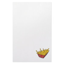 basket of french fries customized stationery