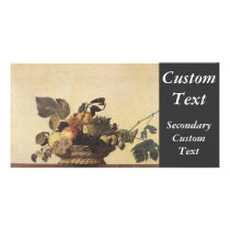 Basket of Fruit Custom Photo Card