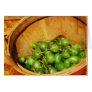 Basket of Green Grapes Greeting Cards