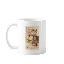 Basket of Mums Vintage Birthday Coffee Mug