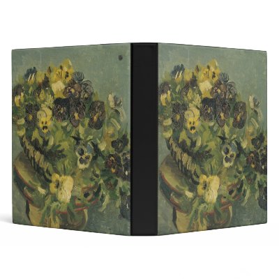 Basket of pansies Binder by vintage_gift_shop