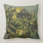 Basket of pansies Pillow