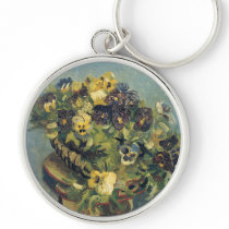 Basket of Pansies, Vincent Van Gogh Key Chains