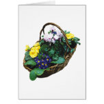 Basket of Primroses Greeting Cards