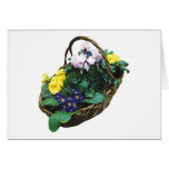 Basket of Primroses Card
