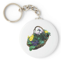 Basket of Primroses Keychains