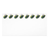 Basket of Primroses Custom Photo Card