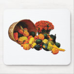 Basket of Pumpkins, Gourds and Mums Mouse Pads