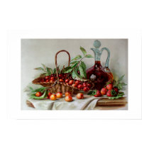 BASKET OF SUMMER FRUITS posters by ANGELHELEN BASKET OF SUMMER FRUITS posters