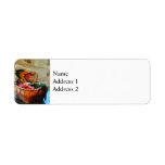 Basket of Yarn and Tapestry Custom Return Address Labels