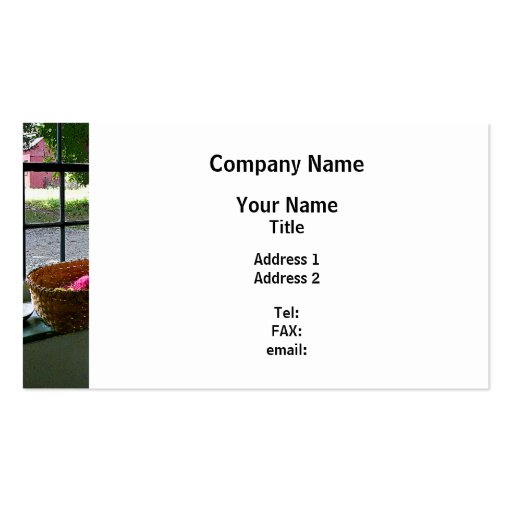 Basket of Yarn Business Card Templates (front side)