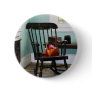 Basket of Yarn on Rocking Chair Buttons