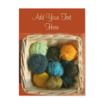 Basket of Yarn Postcard