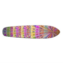 Basket Weave Light Beam Show Skateboard Deck