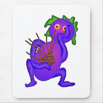 Basket Weaving Monster mousepads