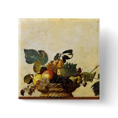 Basket with Fruit, Caravaggio Pinback Buttons by VintageArtPosters