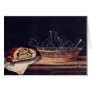 Basket With Glass Pie And A Letter By Stoskopff Card