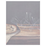 Basket With Glass Pie And A Letter By Stoskopff Customized Letterhead