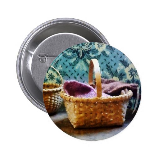 Basket With Knitting Pins
